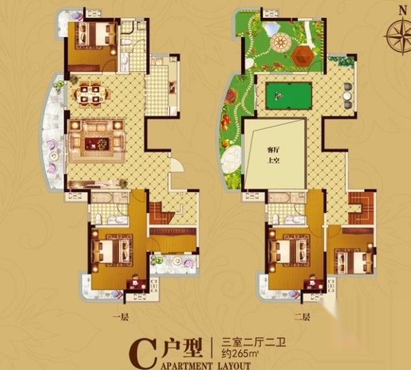 水岸华庭户型图_【优优好房】潍坊房产网