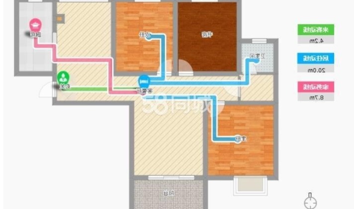 埇桥区墉桥 金色家园东区 3室2厅1卫 120平米