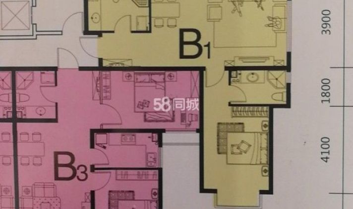 【金茂园租房】118平米1500元金茂园3室2厅2卫 - 大同