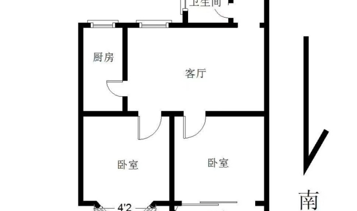 临淄稷下路 稷下南生活区 2室1厅1卫 64平米