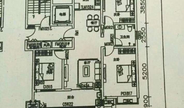 嘉祥县嘉祥 祥炬家园 3室2厅1卫 135平米