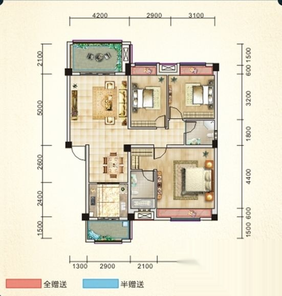阳晨秀水湾户型图_【优优好房】德阳房产网