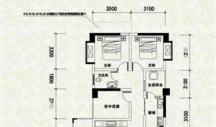 翠屏区下江北 长江国际青年城 3室2厅1卫 90平米