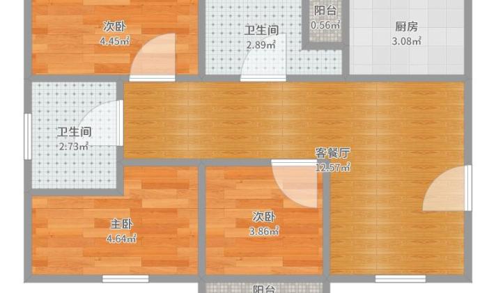 新密市新密 惠安家园 3室2厅2卫 112平米