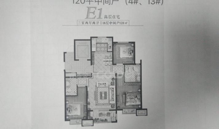 即墨市 保利堂颂 3室2厅2卫 120平米