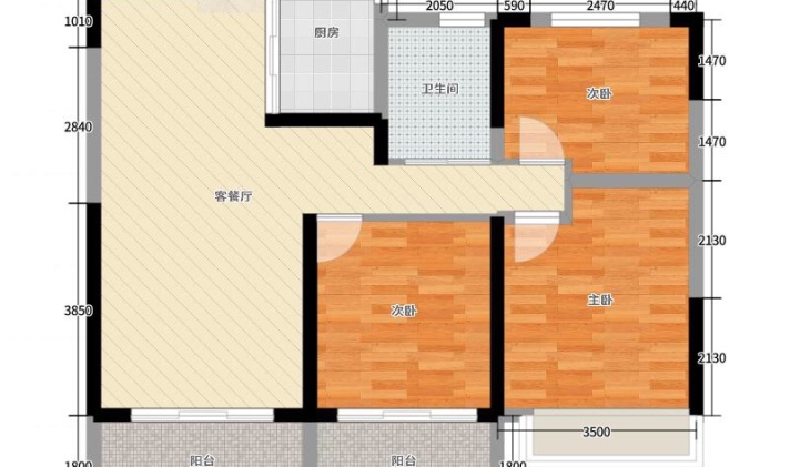 埇桥区政务新区 哈佛玫瑰园 3室2厅1卫 114平米