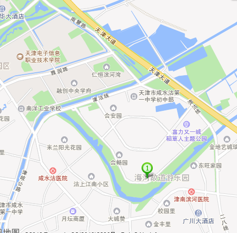 津南区咸水沽镇地图图片